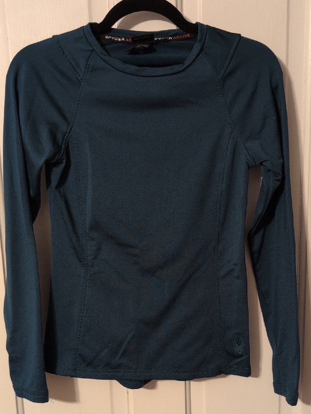 Spyder Women's Long Sleeve Crew Neck Top Dark Green